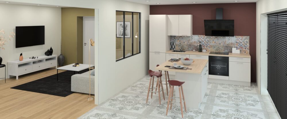 cuisine MyBestKitchen : ilot 416I1