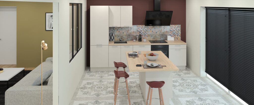 cuisine MyBestKitchen : ilot 416I1 V2